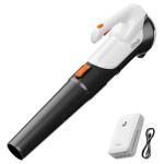 Litheli 20V Cordless Leaf Blower Battery Powered Leaf Blower, 2.0 Ah Battery Lightweight 2 Speed Axial Electric Blowers for Lawn Care, Patio, Snow, Dust, Blowing Leaves