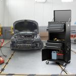 Goplus Tool Chest, 6 Drawers 3-in-1 Extra Large Tool Storage Cabinet with 4” Universal Lockable Wheels, Auto Lock, Protective Liner, Heavy Duty Rolling Tool Box for Garage, Workshop