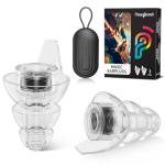 Hearprotek Hi-Fi Spirit Concert Ear Plugs, High Fidelity Silicone Music Earplugs for Concerts, Noise Reduction, Hearing Protection, Motorcycle, Musicians, Rave, Dj, Tinnitus Relief (Medium Size)