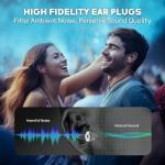 Hearprotek Hi-Fi Spirit Concert Ear Plugs, High Fidelity Silicone Music Earplugs for Concerts, Noise Reduction, Hearing Protection, Motorcycle, Musicians, Rave, Dj, Tinnitus Relief (Medium Size)