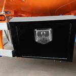 caqeg 18 Inch Steel Underbody Truck Tool Box with T-Handle Lock Latch, Truck ToolBox Truck Storage Organizer Tool Box Chest For Organization And Storage, Job Tool Chest, 18"x 12"x 14" inch