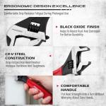 SEDY 6" Adjustable Wrench Pipe Spanner: Wide Jaw Black Oxide Wrench With Cushion Grip, Laser Marked Metric & SAE Scales, CR-V Steel, for Professionals