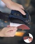 ZEITE 20V 2.0Ah Detail Sander Cordless, 13,000 OPM, 12Pcs Sanderpapers, Finger Sanding Design for Polishing of Small Details,Electic Sander for Woodworkiing, Dust Bag, Battery and Charger Included