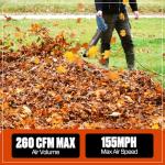 SENIX 6 AMP Handheld Electric Leaf Blower, Up to 260 CFM and 155 MPH, Lightweight, 120V (BLE06-L)