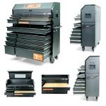 Olympia Tools Heavy Duty 52in. 15-Drawer Tool Chest and Rolling Cabinet Combo, Mechanic Tool Organizer Box for Garage Workshop, Black