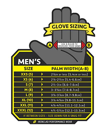 Ironclad General Utility Work Gloves, Performance Fit, Large