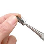 ENGINEER Compact Precision Compact Long Nose Pliers (Needle tip),Professional Grade, ESD Safe with Carbon Steel Jaws. Made in Japan. ps-03,Black,141mm