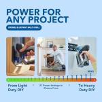 Dremel Blueprint 3in1 Drill Driver with Integrated Stud Finder and Detachable Laser Level, Cordless Drill Set Includes 2.0 Ah Battery, Fast Charger, and 12 Bits (DD12V-S1)