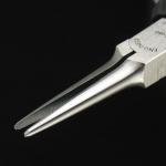 ENGINEER Compact Precision Compact Long Nose Pliers (Needle tip),Professional Grade, ESD Safe with Carbon Steel Jaws. Made in Japan. ps-03,Black,141mm