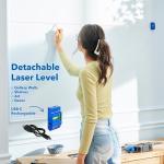 Dremel Blueprint 3in1 Drill Driver with Integrated Stud Finder and Detachable Laser Level, Cordless Drill Set Includes 2.0 Ah Battery, Fast Charger, and 12 Bits (DD12V-S1)