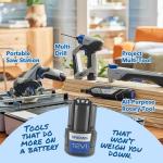Dremel Blueprint 3in1 Drill Driver with Integrated Stud Finder and Detachable Laser Level, Cordless Drill Set Includes 2.0 Ah Battery, Fast Charger, and 12 Bits (DD12V-S1)