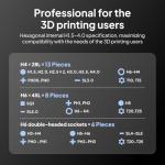 ELEGOO 33-in-1 Electric Screwdriver Set with LED and Magnetic Bits, Type-C Rechargeable 1500mAh Battery, Precision Power Tool Kit for 3D Printer Maintenance, Small Electronics Repairs, Engineers, DIY