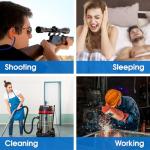 AZEN 55 Pairs Silicone Ear Plugs, Reusable Earplugs for Noise Reduction, 25dB NRR Corded Ear Plug for Sleeping Noise Cancelling, Ear Plug with String Individual Packing