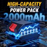 KELNOW 21V Brushless Cordless Drill Set, PowerDrill with Battery and Charger, 3/8-Inch Metal Keyless Chuck ElectricDrill, 25+1 Position, 2 Speed, 87pcs Drill kit Tool Drills for DIY Projects