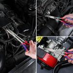 WORKPRO 3PC Long Reach Pliers Set, 11 Inch Extra Long Needle Nose Plier Set Includes Straight, 90° & 45° Bent Nose Plier, Pliers Tool Set for Narrow Spaces