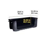 Plano Sportsman Trunk with Wheels, Black, 108-Quart, Lockable Storage Box, Rolling Sportsman Trunk, Hunting Gear and Ammunition Bin, Heavy-Duty Containers for Camping, Large