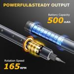 SUFICY 3.7V Mini Electric Screwdriver, 57-in-1 Magnetic Screwdriver Set, Precision Screwdriver Set, Cordless Screwdriver with LED Light, 3 Torque Settings Repair Tool Set for Phone Camera Laptop Watch