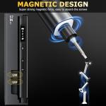 SUFICY 3.7V Mini Electric Screwdriver, 57-in-1 Magnetic Screwdriver Set, Precision Screwdriver Set, Cordless Screwdriver with LED Light, 3 Torque Settings Repair Tool Set for Phone Camera Laptop Watch