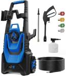 Pressure Washer -5000PSI Power Washer 500ML Foam Canno with Pressure Washers 4 Quick Connect Nozzles for Cars Patios Driveway