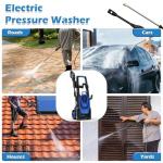 Pressure Washer -5000PSI Power Washer 500ML Foam Canno with Pressure Washers 4 Quick Connect Nozzles for Cars Patios Driveway