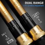 1/4 3/8 1/2-inch Drive Click Torque Wrench, 8Pcs Torque Wrench Set 10-230in.lb, 5-50ft.lb, 10-180ft.lb with Adapters, ±3% Accuracy, 72-Tooth Dual Scale Torque Wrenches for Bike, Moto, Car Repair