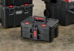 Keter Stack-n-Roll Two Drawer Tool Box for Small Parts and Power Tool Accessories, Fits Keter Modular Tool Storage System