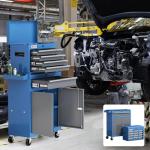 AIRAJ Tool Chest 7-Drawer | 40'' H Rolling Tool Chest with Wheels | Detachable Top Metal Tool Box | Garage Storage Cabinet for Warehouse,Repair Room | Rolling Tool Box with Wheels,Hooks,Liners | Blue