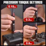 Electric Screwdriver, 72 IN 1 Precision Screwdriver Set with 3 Torque Settings, Magnetic Storage & LED Light, S2 Steel Mini Power Screwdriver Repair Tool Kit for Electronics, Laptop, Camera, and PC