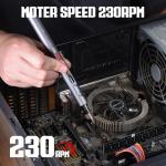 Electric Screwdriver, 72 IN 1 Precision Screwdriver Set with 3 Torque Settings, Magnetic Storage & LED Light, S2 Steel Mini Power Screwdriver Repair Tool Kit for Electronics, Laptop, Camera, and PC