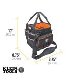 Klein Tools 5541610-14 Tool Bag with Shoulder Strap Has 40 Pockets for Tool Storage and Orange Interior