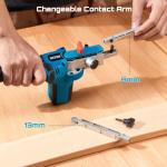 SEESII Cordless Detail File Sander: Belt Sander with Brushless Motor, 4.0 Ah Lithium-Ion Battery & Charger - 6 Speeds Max 2300FT/Min - 16 Sanding Belts(40#/60#/80#/120#) for Wood Metal Plastic