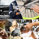 Egofine 10mm Ratchet Wrench, Ratcheting Combination Wrench Metric 10mm Wrench, Industrial Grade Gear Spanner with 12-Point Design, 72-Tooth Ratchet, Chrome Vanadium Steel