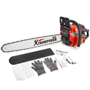 XtremepowerUS 22" Chainsaw 58cc Gas Engine Wood Cutting Aluminum Gasoline Gas 2-Stroke Chainsaw Cutting Wood Cutter Industry Engine Motor EPA