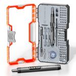 ANVANNA Mini Electric Screwdriver Set 120-IN-1: UnaMela Small Electric Screwdriver Cordless - 120 Precision Bits, LED Light, Magnetic Power Screwdriver Repair Tool Kit for PC RC Electronics