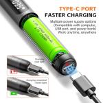 ANVANNA Mini Electric Screwdriver Set 120-IN-1: UnaMela Small Electric Screwdriver Cordless - 120 Precision Bits, LED Light, Magnetic Power Screwdriver Repair Tool Kit for PC RC Electronics