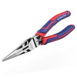 WORKPRO Premium 6” Needle Nose Pliers, Paper Clamp Precision, Heavy-Duty CRV Steel, Soft Grip with Wire Cutter, Long Nose Cutting Pliers