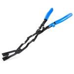 SMOTIVEPRO 35 Degree Long Hose Clamp Pliers with Locking Mechanism, Extra Long Reach Hose Clamp Pliers for Hard-to-Reach Hoses