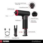 Electric Cordless Screwdriver Set, 4V Rechargeable Screw Gun with 12 Drill Bits, Screwdriver Kit with LED Light, Separable Battery Pack with USB Charging Cable for Home, DIY, Repair