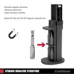 Electric Cordless Screwdriver Set, 4V Rechargeable Screw Gun with 12 Drill Bits, Screwdriver Kit with LED Light, Separable Battery Pack with USB Charging Cable for Home, DIY, Repair