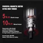 Electric Cordless Screwdriver Set, 4V Rechargeable Screw Gun with 12 Drill Bits, Screwdriver Kit with LED Light, Separable Battery Pack with USB Charging Cable for Home, DIY, Repair