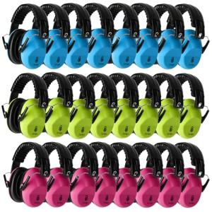 Floriogra 24 Pack Noise Canceling Headphones for Kids, Kids Ear Protection Earmuffs for Autism Toddler Children Noise Cancelling Headphones Sound Proof Earmuffs for Concerts, Air Shows, Fireworks