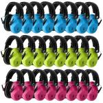 Floriogra 24 Pack Noise Canceling Headphones for Kids, Kids Ear Protection Earmuffs for Autism Toddler Children Noise Cancelling Headphones Sound Proof Earmuffs for Concerts, Air Shows, Fireworks