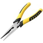 Serqd Premium 8-Inch Needle Nose Pliers, Heavy-Duty Steel Long Nose Cutting Pliers with Wire Cutter, Paper Clamp Precision, Anti-Slip Comfort Grip for Home, Fishing, Jewelry and Crafts