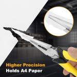 Serqd Premium 8-Inch Needle Nose Pliers, Heavy-Duty Steel Long Nose Cutting Pliers with Wire Cutter, Paper Clamp Precision, Anti-Slip Comfort Grip for Home, Fishing, Jewelry and Crafts