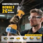 20V MAX Cordless Bandfile Sander Compatible with DeWalt 20V Battery, 6 Variable Speed, Rotate 170° Adjustable, Quick Belts Change, Power Tool Belt Sander for Woodworking, Paint, Metal Rust (Tool Only)