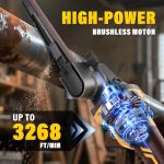 20V MAX Cordless Bandfile Sander Compatible with DeWalt 20V Battery, 6 Variable Speed, Rotate 170° Adjustable, Quick Belts Change, Power Tool Belt Sander for Woodworking, Paint, Metal Rust (Tool Only)