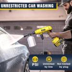 Cordless Pressure Washer,1250 PSI Cordless Power Washer with 2pcs 4.0Ah Battery&Charger & 6-in-1 Nozzle,Portable Power Washer Cordless for Home (Highsam01)