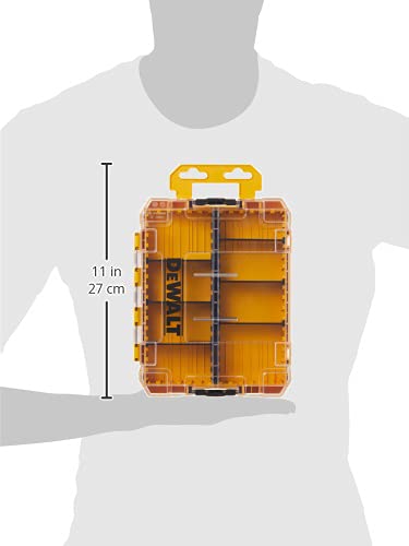 DEWALT TSTAK Tool Box with Clear Lid, 8 Compartments