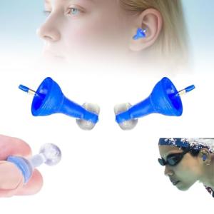 Reusable Self-Adaptive Earplugs – Ultra-Comfy Inflatable Earplug, Silicone Inflatable Ear Plugs for Work Noisy Place, Waterproof Inflatable Earplugs