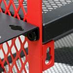 AZBESTPRO Power Tool Organizer Wall Mount Heavy Duty, 3 Tier 4 Drill Holder 17 Inch, Tool Holder and Storage Rack for Garage Organization (Red)